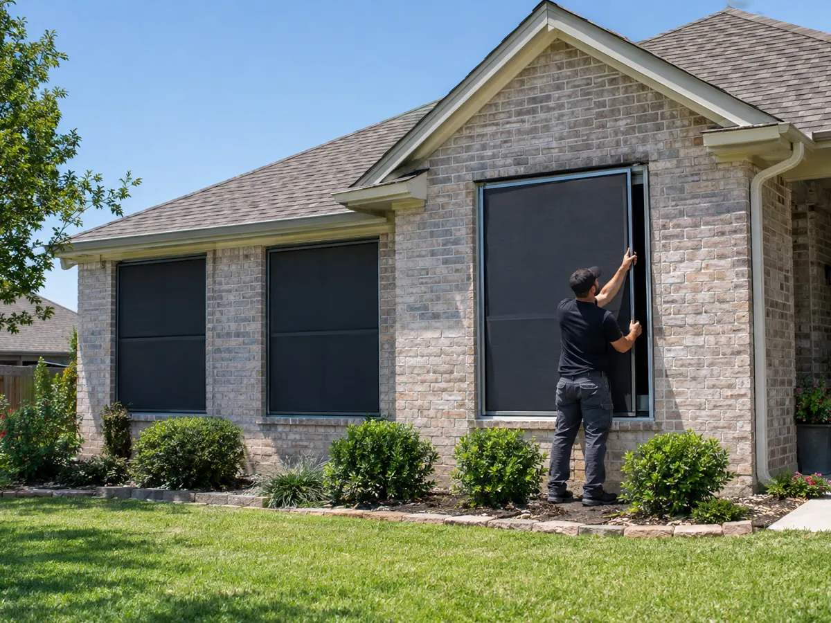 Window Screen Replacement in San Antonio project by DNA Restoration & Construction